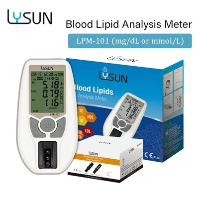LYSUN LPM -101 Glúcós Fola Méadair Colesterol Méadair Lipid Méadar Méadar Ionstraimí Anailíseacha Cliniciúla